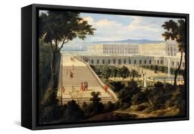 L'Orangerie Du Château De Versailles-Jean-Baptiste Martin-Framed Stretched Canvas