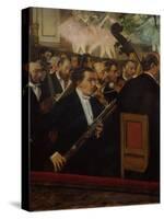 L'orchestre de l'Opera (The Orchestra of the Opera), c. 1870-Edgar Degas-Stretched Canvas
