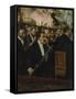 L'orchestre de l'Opéra-Edgar Degas-Framed Stretched Canvas
