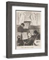 L'Orchestre Pendant Qu'On Joue Une Tragédie-Honore Daumier-Framed Giclee Print