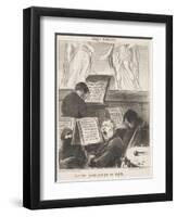 L'Orchestre Pendant Qu'On Joue Une Tragédie-Honore Daumier-Framed Giclee Print