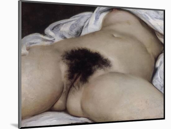 L'Origine du monde-Gustave Courbet-Mounted Giclee Print