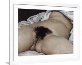 L'Origine du monde-Gustave Courbet-Framed Giclee Print