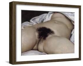 L'Origine du monde-Gustave Courbet-Framed Giclee Print