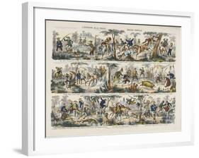 L'ouverture de la chasse-null-Framed Giclee Print