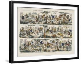 L'ouverture de la chasse-null-Framed Giclee Print