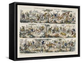 L'ouverture de la chasse-null-Framed Stretched Canvas