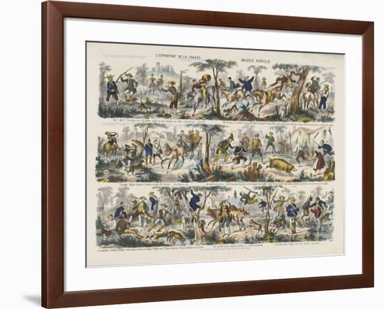 L'ouverture de la chasse-null-Framed Giclee Print