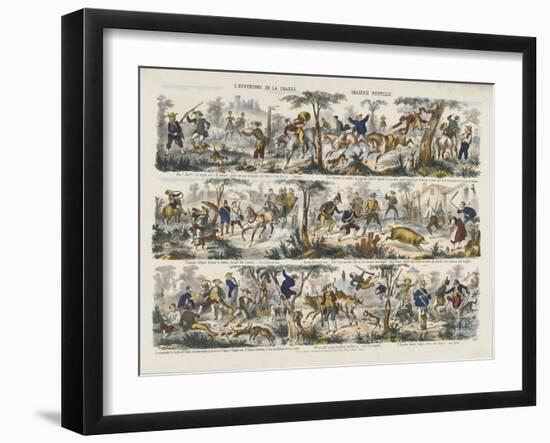 L'ouverture de la chasse-null-Framed Giclee Print