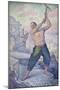 L'ouvrier ou les démolisseurs-Paul Signac-Mounted Giclee Print