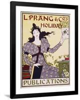 L. Prang and Co.'s Holiday Publications Poster-Louis John Rhead-Framed Giclee Print