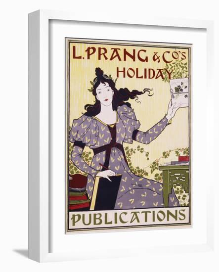 L. Prang and Co.'s Holiday Publications Poster-Louis John Rhead-Framed Giclee Print