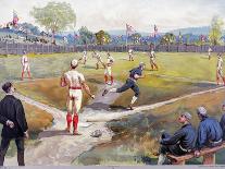 Baseball Game, c1887-L. Prang & Co.-Stretched Canvas