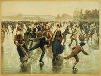 Ice Skating, C1886-L. Prang-Mounted Giclee Print