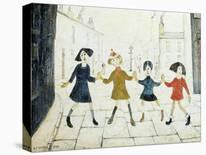 The Football Match-L.S. Lowry-Stretched Canvas