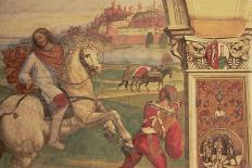 Man on Horseback, from the Life of St. Benedict (Detail)-L. & Sodoma Signorelli-Framed Giclee Print