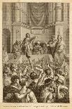 Catiline Plotting to Seize Power in Rome is Denounced in the Senate by Cicero-L. Stefanoni-Laminated Premium Giclee Print
