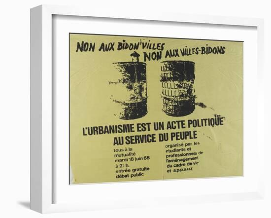 L'urbanisme est un acte politique-null-Framed Giclee Print