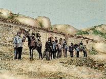 Hikers in San Jeronimo, Montserrat, Catalonia, Spain, from 'The Illustration', 1890-L. Urgelles-Framed Stretched Canvas