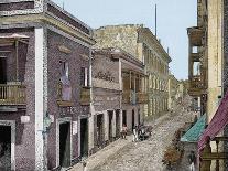 Puerto Rico,Calle de San José y Palacio de La Intendencia, La Ilustracion E-L. Urgellés-Giclee Print