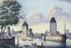 The Bridges of Strasbourg, 1830-L. Urgelles-Framed Giclee Print