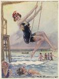 Swinging and Flirting-L. Usasal-Mounted Art Print