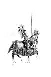 Knight in Battle-Dress with Lance-L. Vallet-Stretched Canvas