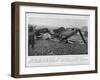 L77 Zeppelin Destroyed-null-Framed Photographic Print