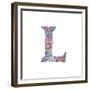 L-Green Girl-Framed Giclee Print