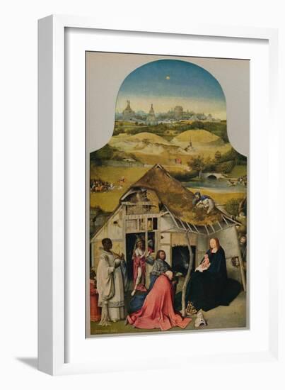 'La Adoracion de Los Reyes', (Adoration of the Magi), 1485-1500, (c1934)-Hieronymus Bosch-Framed Giclee Print