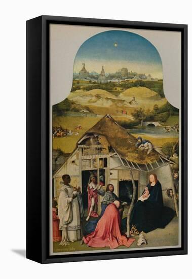 'La Adoracion de Los Reyes', (Adoration of the Magi), 1485-1500, (c1934)-Hieronymus Bosch-Framed Stretched Canvas