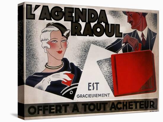 La Agenda Raoul-Vintage Apple Collection-Stretched Canvas