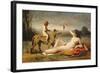 La bacchante a la panthere, 1855-60-Jean Baptiste Camille Corot-Framed Giclee Print