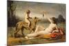 La bacchante a la panthere, 1855-60-Jean Baptiste Camille Corot-Mounted Giclee Print