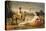 La bacchante a la panthere, 1855-60-Jean Baptiste Camille Corot-Stretched Canvas