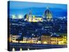 La Badia, San Lorenzo, Cathedral and Campanile, Florence, Italy-Peter Scholey-Stretched Canvas