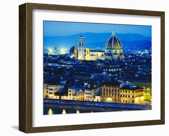 La Badia, San Lorenzo, Cathedral and Campanile, Florence, Italy-Peter Scholey-Framed Photographic Print