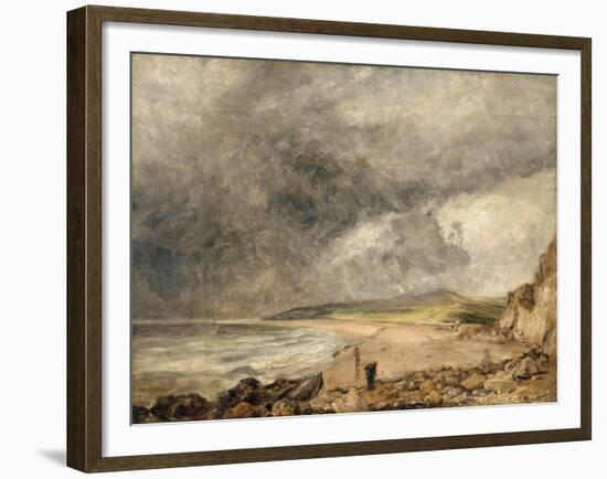 La Baie de Weymouth à l'approche de l'orage-John Constable-Framed Giclee Print