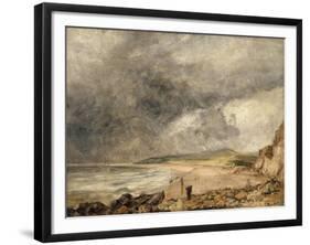 La Baie de Weymouth à l'approche de l'orage-John Constable-Framed Giclee Print