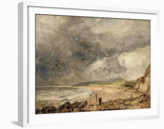 La Baie de Weymouth à l'approche de l'orage-John Constable-Framed Giclee Print