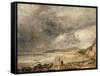 La Baie de Weymouth à l'approche de l'orage-John Constable-Framed Stretched Canvas