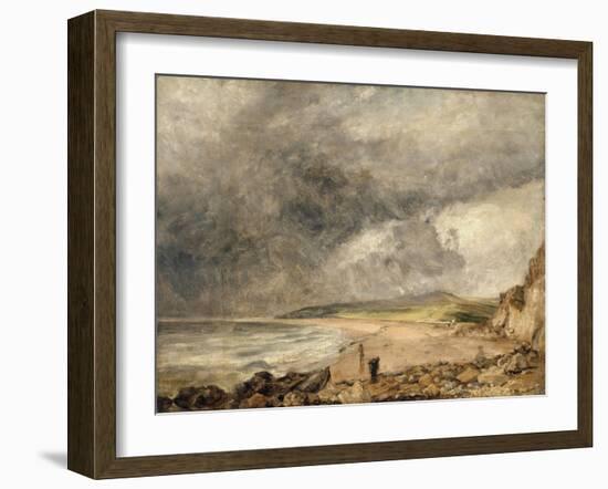 La Baie de Weymouth à l'approche de l'orage-John Constable-Framed Giclee Print