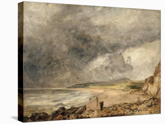 La Baie de Weymouth à l'approche de l'orage-John Constable-Stretched Canvas