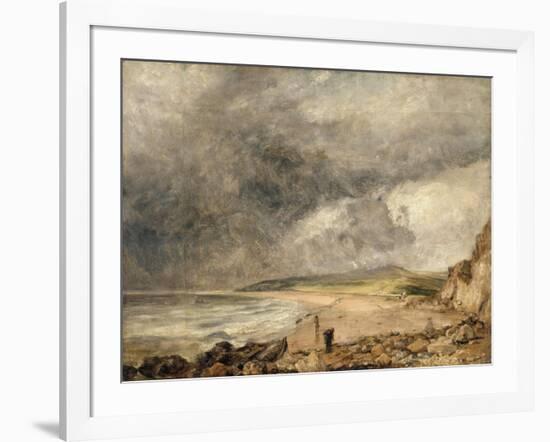 La Baie de Weymouth à l'approche de l'orage-John Constable-Framed Giclee Print