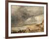 La Baie de Weymouth à l'approche de l'orage-John Constable-Framed Giclee Print