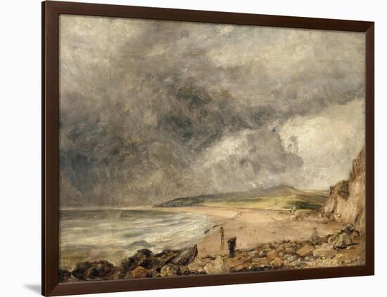 La Baie de Weymouth à l'approche de l'orage-John Constable-Framed Premium Giclee Print