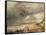 La Baie de Weymouth à l'approche de l'orage-John Constable-Framed Stretched Canvas