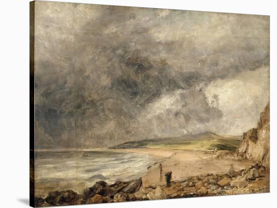 La Baie de Weymouth à l'approche de l'orage-John Constable-Stretched Canvas
