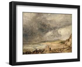 La Baie de Weymouth à l'approche de l'orage-John Constable-Framed Premium Giclee Print