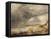 La Baie de Weymouth à l'approche de l'orage-John Constable-Framed Stretched Canvas